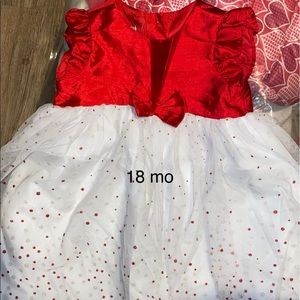 Red& white dress